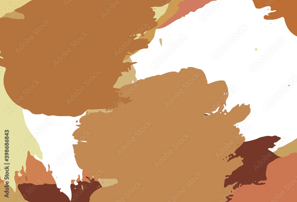 Light Orange vector texture with abstract forms.