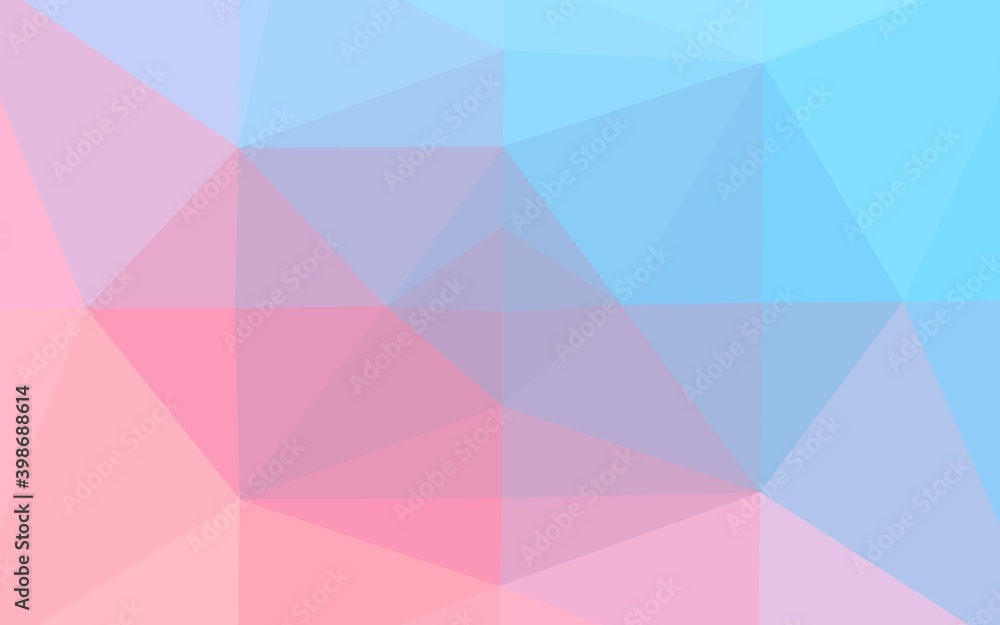 Obraz premium Light Blue, Red vector blurry triangle pattern. Creative illustration in halftone style with gradient. Completely new template for your business design.