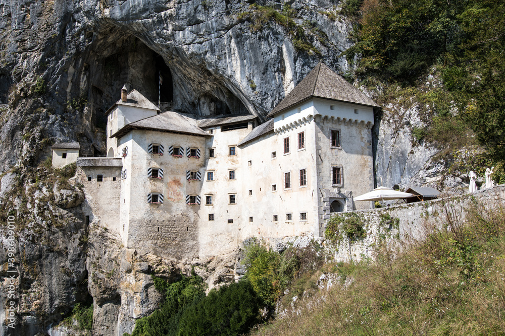 Predjama Castle (Slovene: Predjamski grad or grad Predjama, German: Höhlenburg Lueg, Renaissance castle, cave, Slovenia