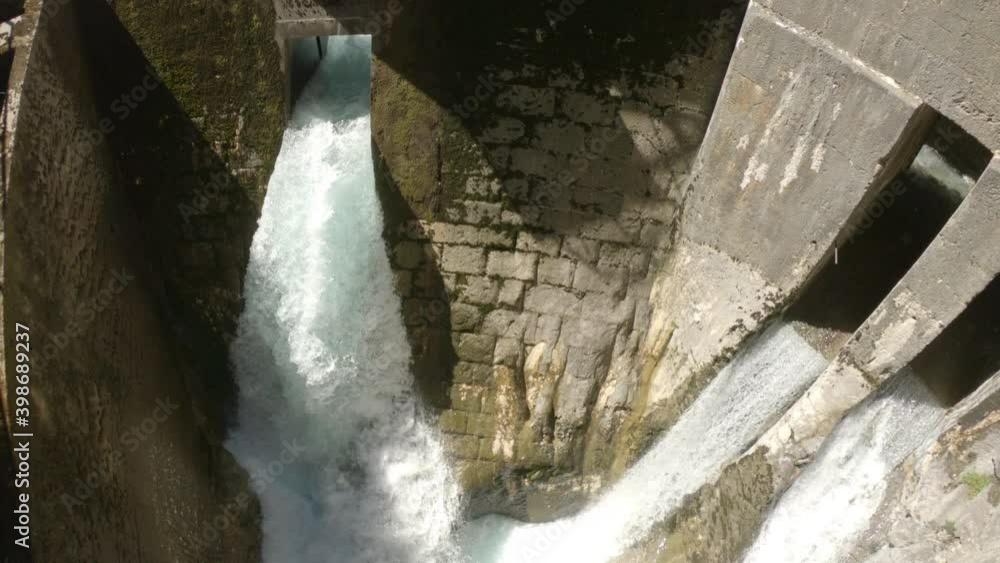 The Caín Hydroelectric dam on the River Cares. The Cares Route, placed