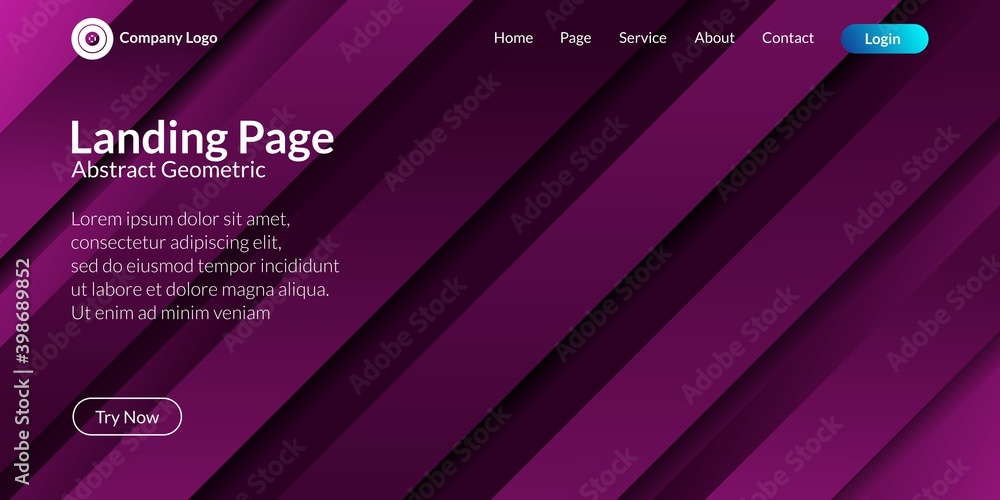 Abstract geometric minimal shape background in dark pink gradation. Perfectly used for landing pages, websites, banners, posters, events, etc. Vector illustration Abstract geometric minimal shape background in dark pink gradation. Perfectly used for landing pages, websites, banners, posters, events, etc. Vector illustration