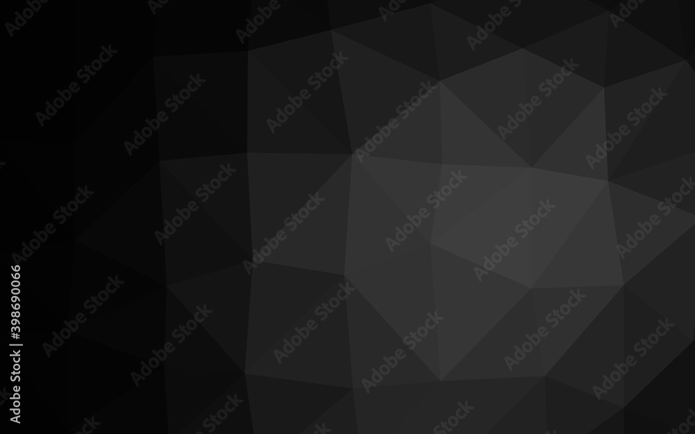 Dark Black vector polygonal template. Creative illustration in halftone style with gradient. Completely new template for your business design. Dark Black vector polygonal template. Creative illustration in halftone style with gradient. Completely new template for your business design.