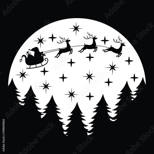 Christmas SVG design. This design also can be use in mugs, bags, stickers, backgrounds, posters, pillow and different print items. 