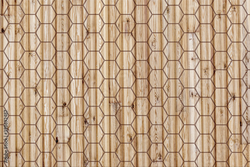 texture bois formes hexagonales  photo