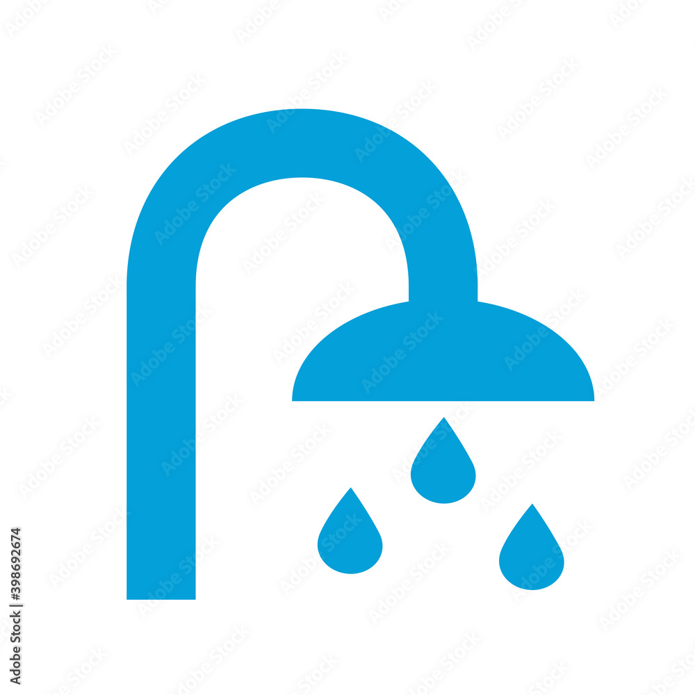 Shower icon isolated on white background. Shower icon for web site, app and logo. Shower icon vector