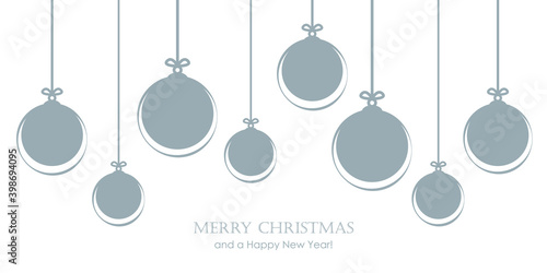 christmas bauble decoration isolated on white vector illustration EPS10