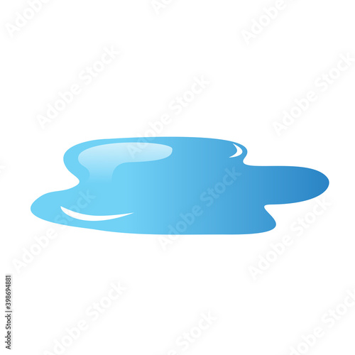 Water spill puddles icon vector isolated on white background. Water spill puddles for logo and design template. Water spill puddles vector	
