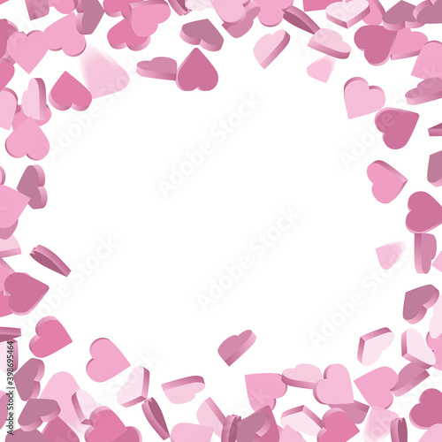 Pink little Hearts love background - Design for valentines day and love © Orkidia