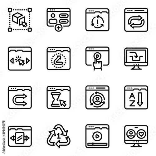 
Web Editing Tools Glyph Icons 
