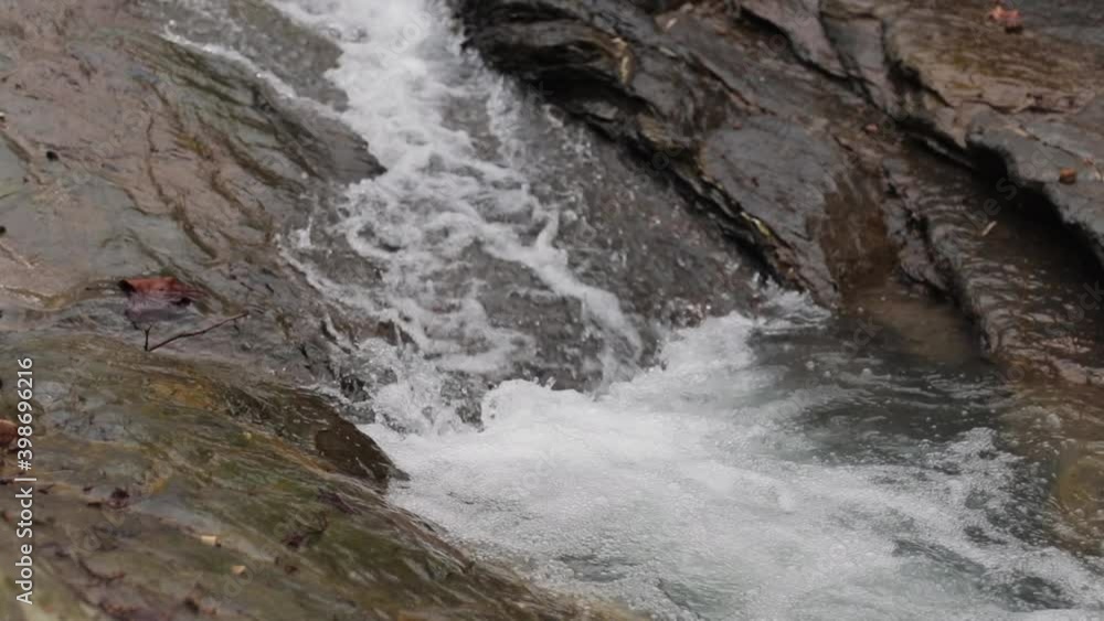 Small Nature Mountain River With Rocks Small Nature Mountain River With Rocks