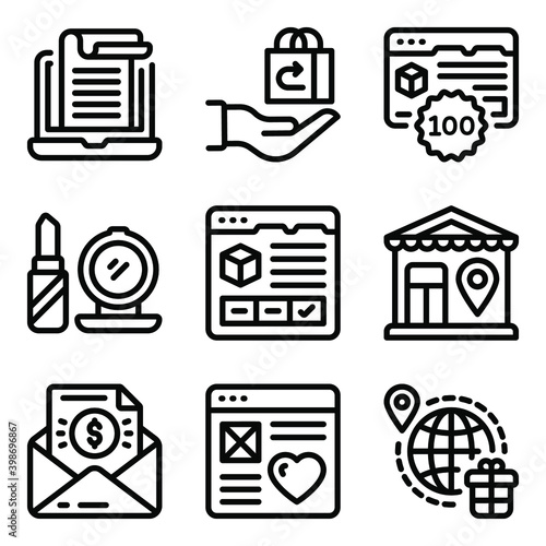 
Buying and Commerce Solid Icons Pack 
