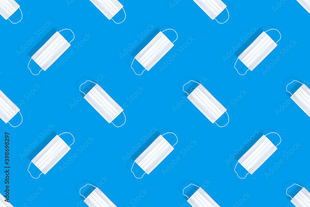 Seamless pattern. Seamless pattern of medical masks.Medical masks background. Seamless pattern. Seamless pattern of medical masks.Medical masks background.