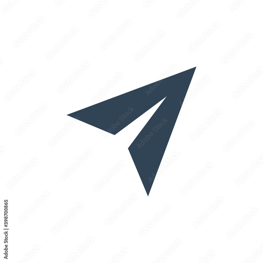 Send message icon. Paper plane symbol. Vector illustration isolated. Send message icon. Paper plane symbol. Vector illustration isolated.