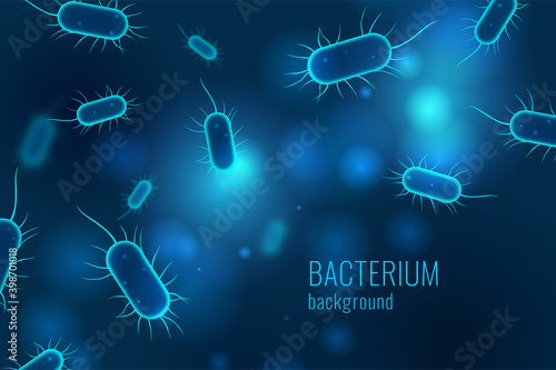 Malignant bacterium background. Medical concept