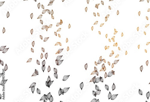 Light Orange vector doodle cover.