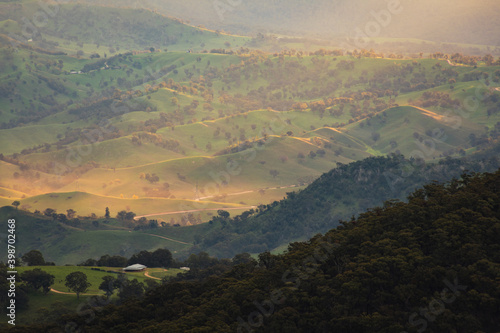 Megalong Valley golden hour photo