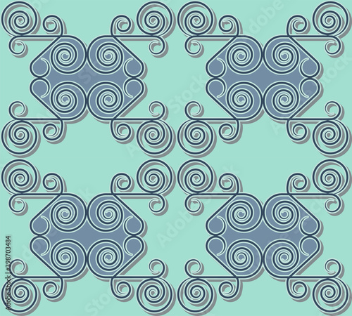 seamless pattern with arabesques