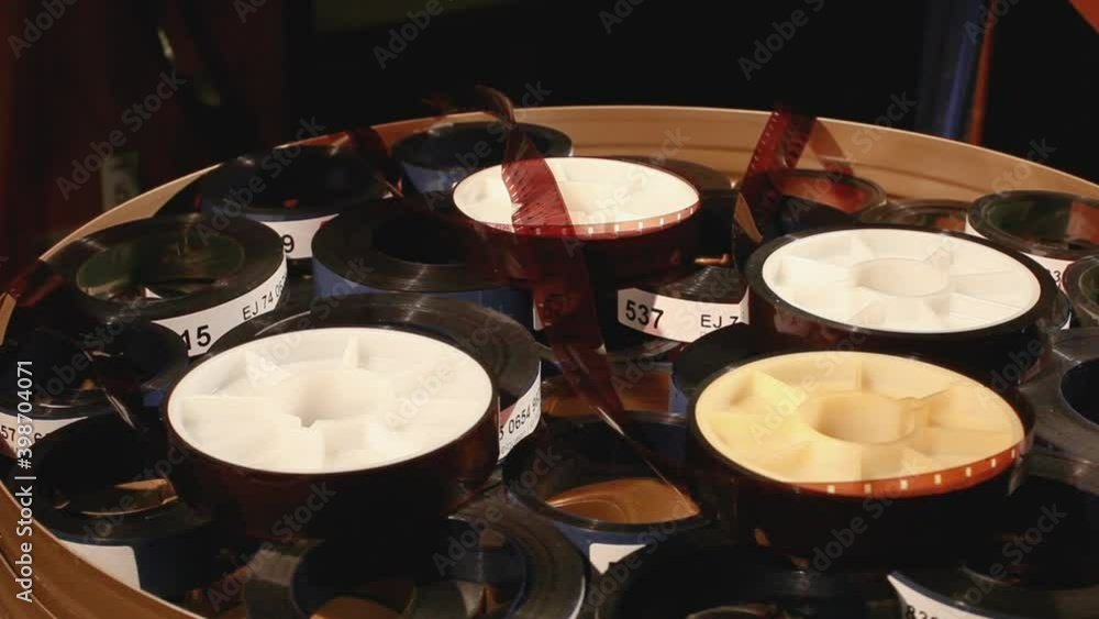 Anaologue film editing and packaging. Anaologue film editing and packaging.