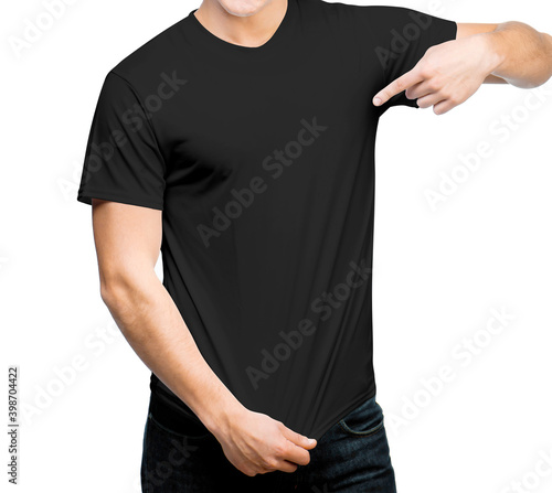 attractive man in black t-shirt