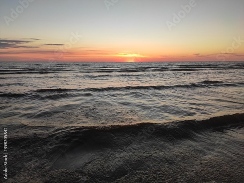 sunset on the beach © Максим Сальников