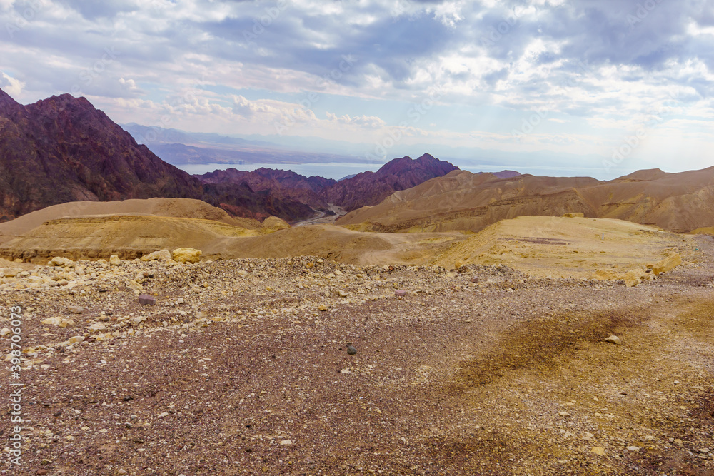 Desert landscape in the Eilat Mountains