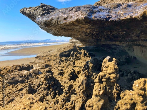 rocky coast of the sea