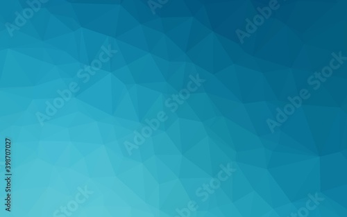 Light BLUE vector polygon abstract layout. Brand new colorful illustration in with gradient. New texture for your design.