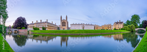 Evening panorama of Cambridge, England