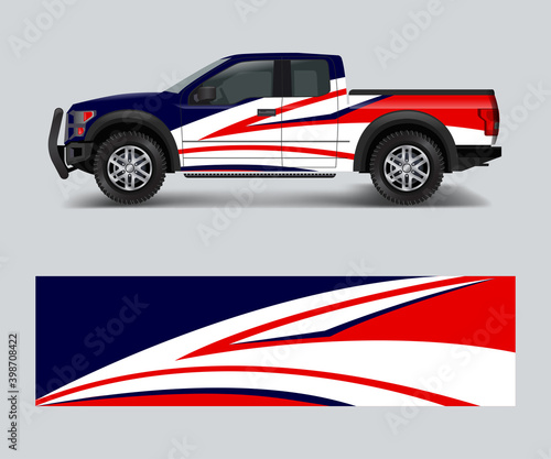 Truck And Vehicle car racing graphic for wrap and vinyl sticker © Saiful