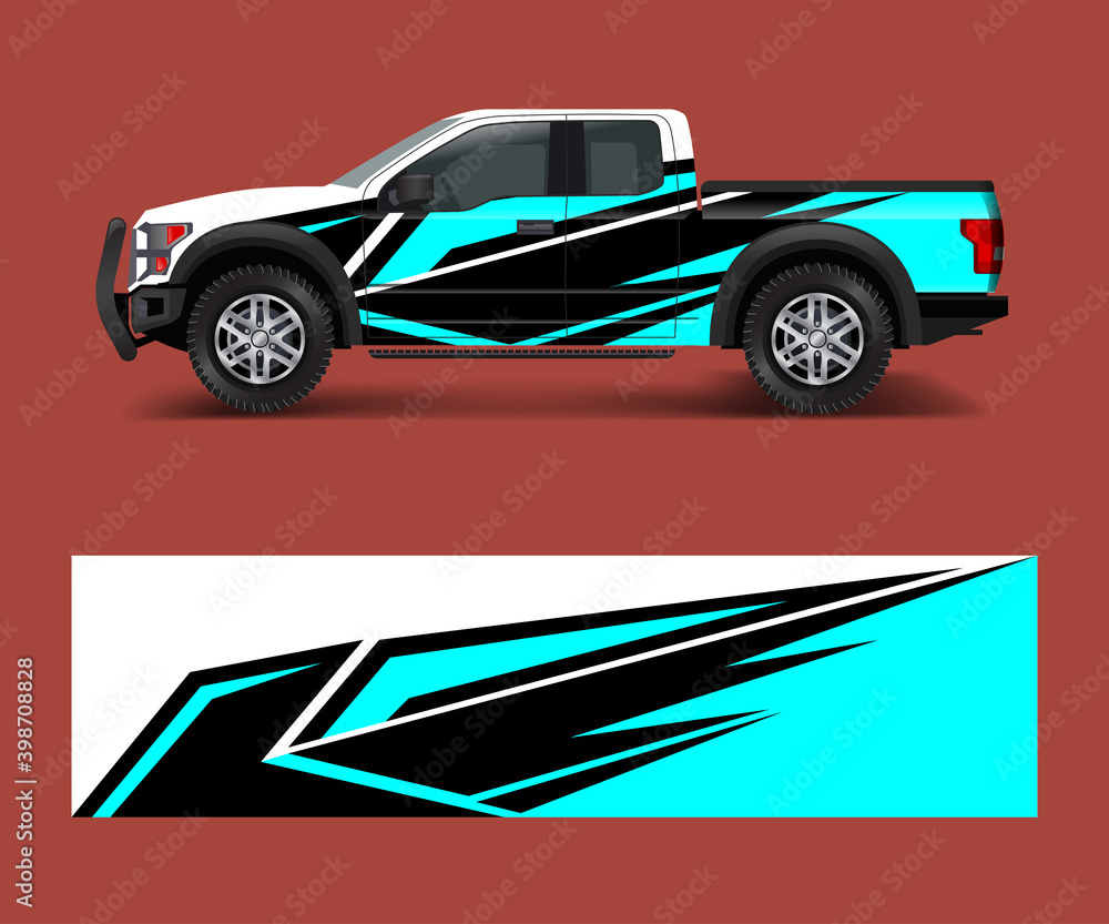 Fototapeta premium modern design for truck graphics vinyl wrap vector