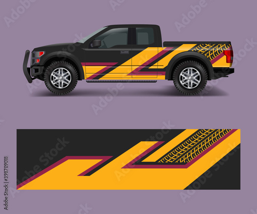 Truck And Vehicle car racing graphic for wrap and vinyl sticker