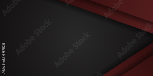 Illustration of abstract red and black metallic with light ray and glossy line. Metal frame design for background. Vector design modern digital technology concept for wallpaper  banner template