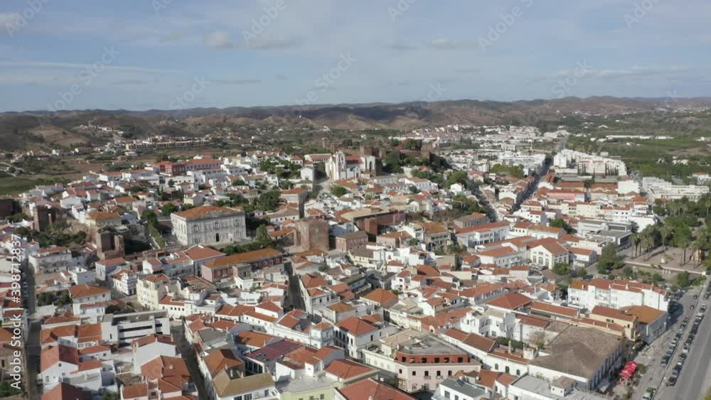 Beautiful Silves in sunlight as seen from above on a beautiful warm day Beautiful Silves in sunlight as seen from above on a beautiful warm day