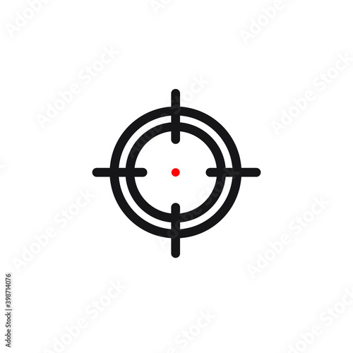 Target Scope Icon Vector Illustration