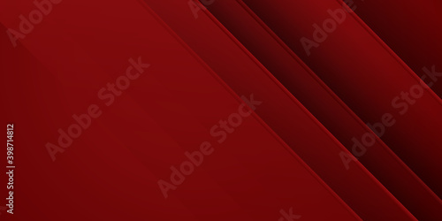 Red abstract vector design background. Vector illustration with modern look wallpaper and metal overlap layer