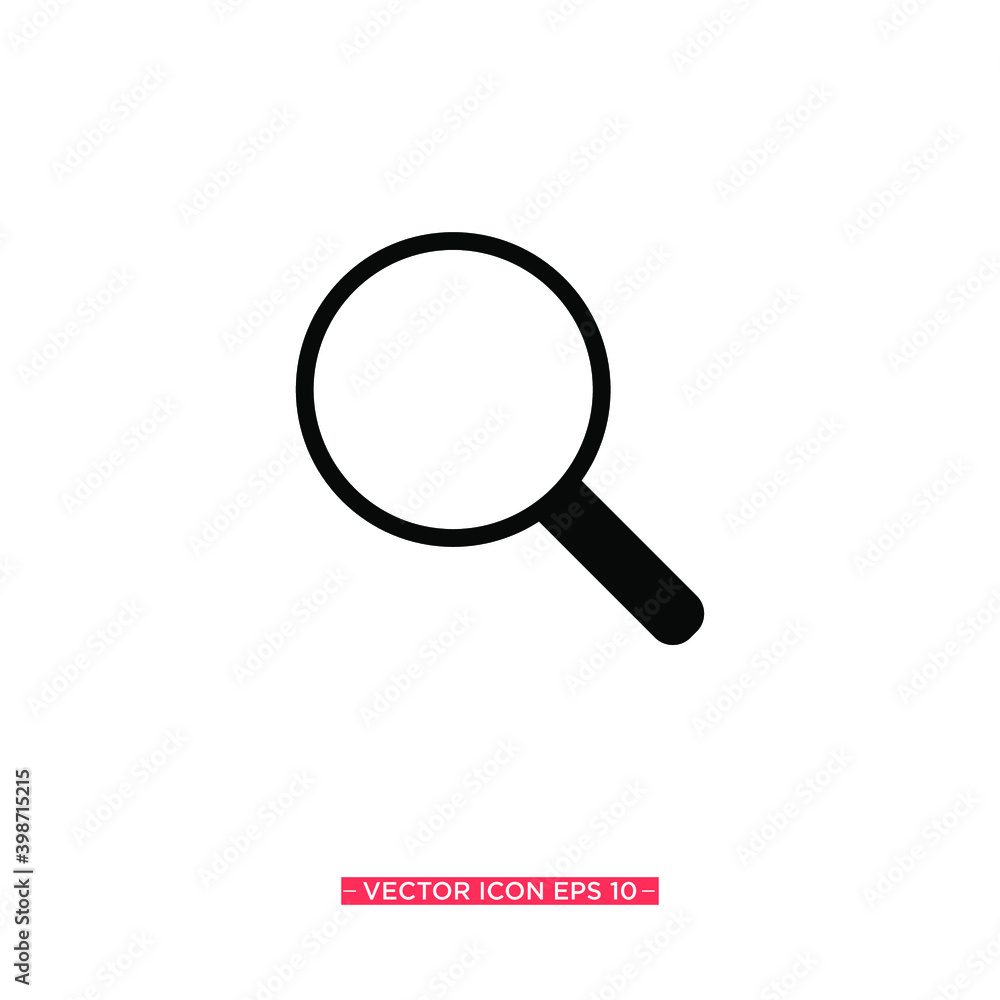 Magnifier Simple Icon Vector Illustration Magnifier Simple Icon Vector Illustration