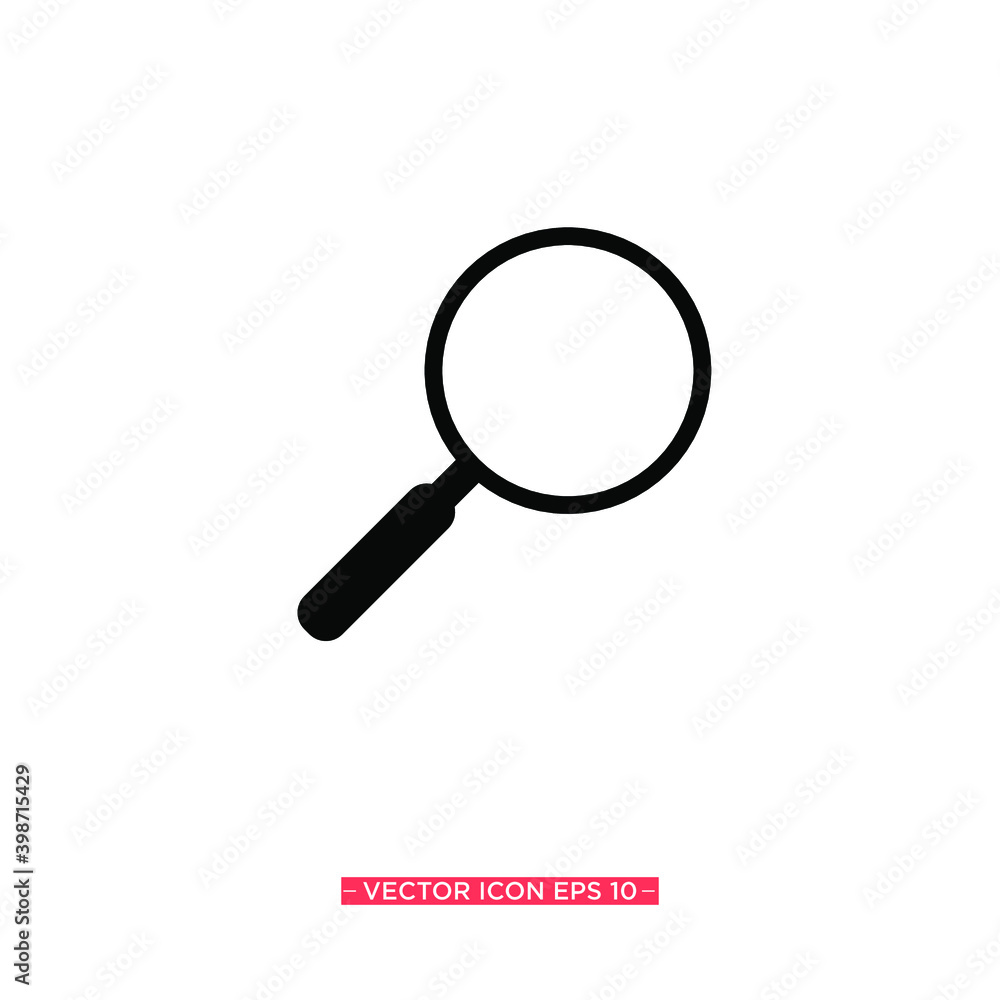 Magnifier Simple Icon Vector Illustration Magnifier Simple Icon Vector Illustration