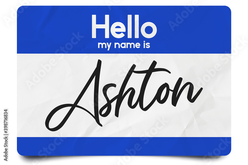 Hello my name is Ashton photo