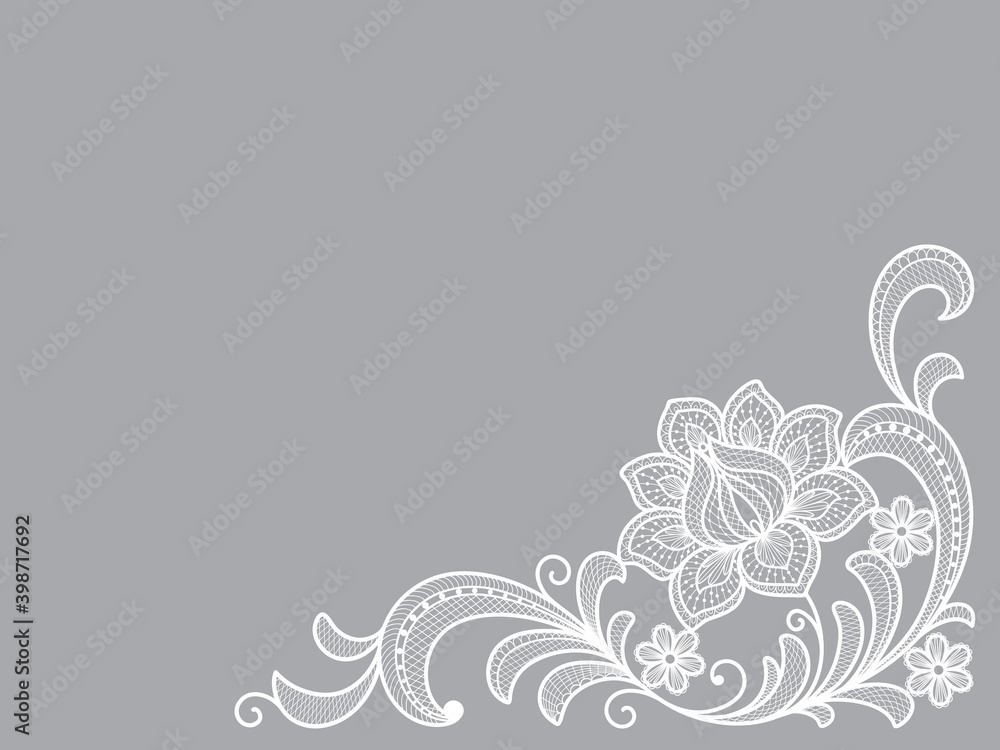 Template frame design for invitation lace card. Lace flowers. Template frame design for invitation lace card. Lace flowers.