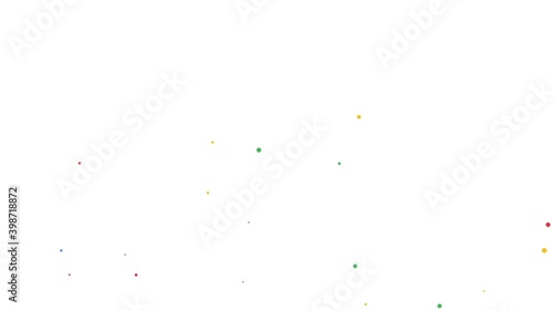 Repeatable falling colorful confetti with alpha channel 4K