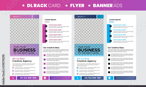 CREATIVE SIMPLE DESIGN DL RACK CARD TEMPLATE