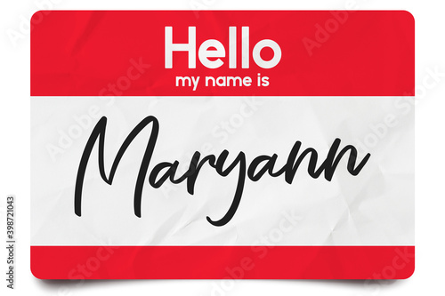 Hello my name is Maryann photo