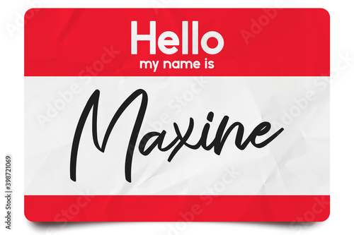 Hello my name is Maxine photo