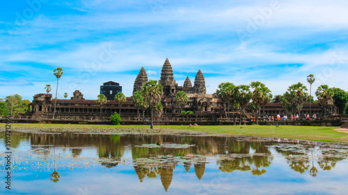 Angkor wat view of the river 