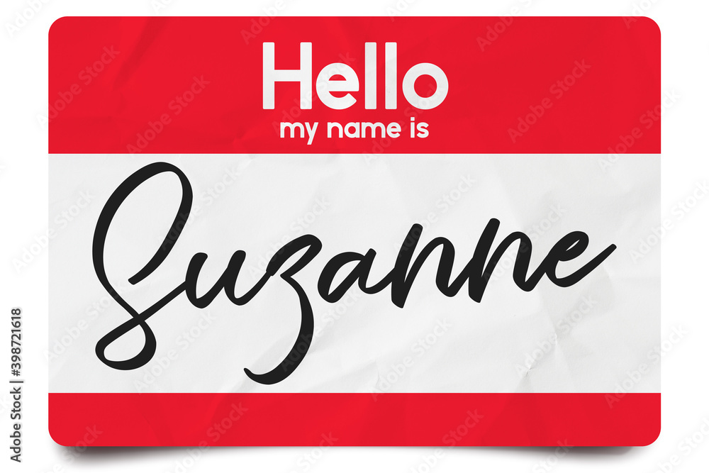 Hello my name is Suzanne
