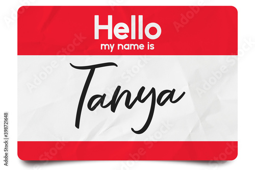 Hello my name is Tanya photo