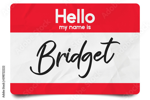 Konstfotografi Hello my name is Bridget
