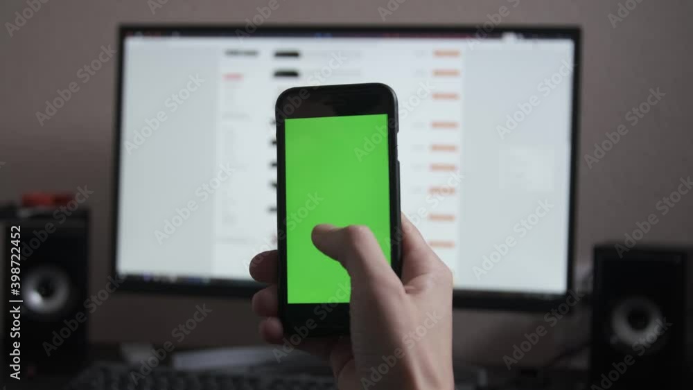 Stock clip of someone using a phone in online store. Stock clip of someone using a phone in online store.