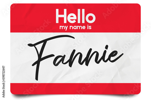 Hello my name is Fannie photo