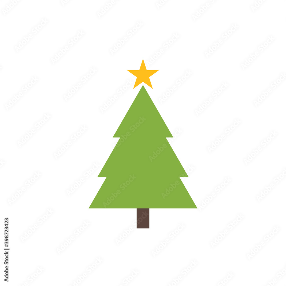 Christmas tree icon on white background. EPS10 Christmas tree icon on white background. EPS10
